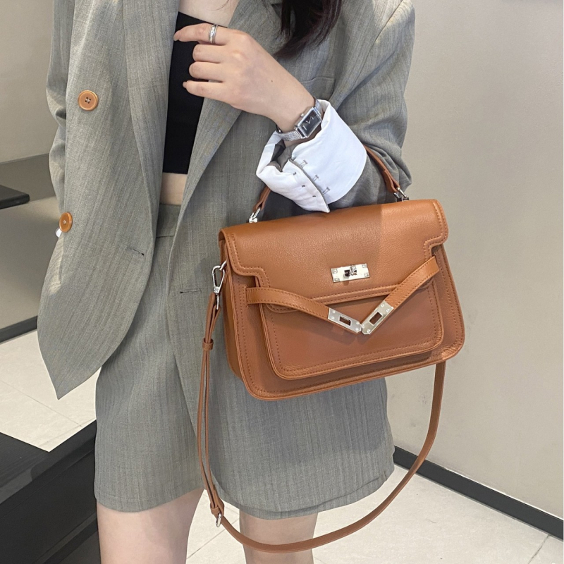 Torba Kelly od prave kože, elegantna i svestrana, ručna torba i crossbody, gradski lagani luksuz za svakodnevnu upotrebu
