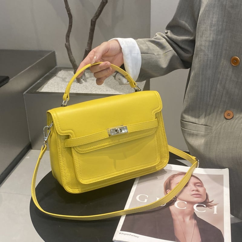 Torba Kelly od prave kože, elegantna i svestrana, ručna torba i crossbody, gradski lagani luksuz za svakodnevnu upotrebu