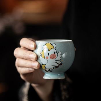 Set cadou din porțelan pentru ceai – cinci cuptoare celebre, stil chinezesc, ceașcă de degustare personală
