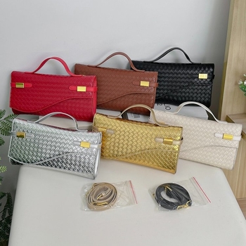 Mini Kelly torbica, dugačak klutch s crossbody naramenicom, PU koža