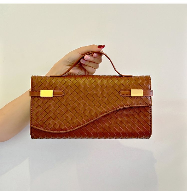 Mini Kelly torbica, dugačak klutch s crossbody naramenicom, PU koža