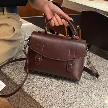 Ženska torbica od prave kože, koža goveđeg prvog sloja tretirana biljnom, poštanska torba, mekana koža, kvadratnog oblika, casual torba za rame, Cambridge stil