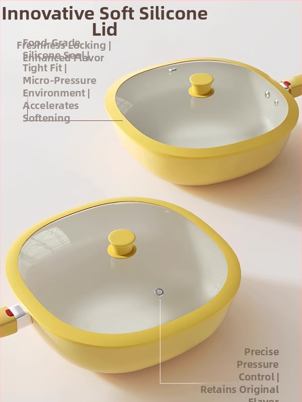 Tigaie ceramică antiaderentă cu bază plată