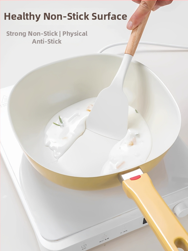 Tigaie ceramică antiaderentă cu bază plată