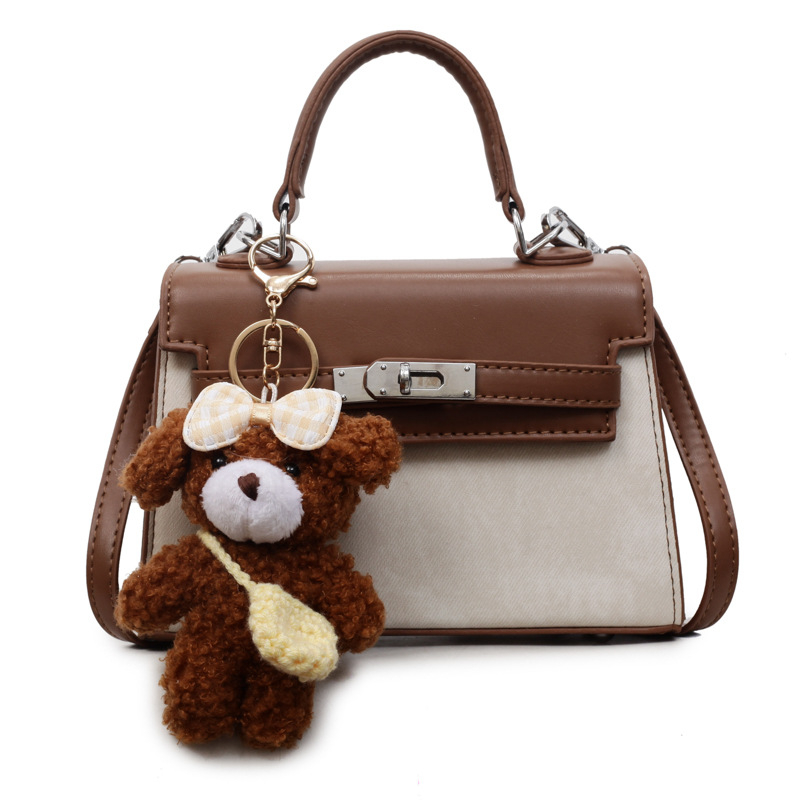 Ženska torbica preko ramena, ljeto 2025, retro nišni dizajn, platinska Kelly torba crossbody