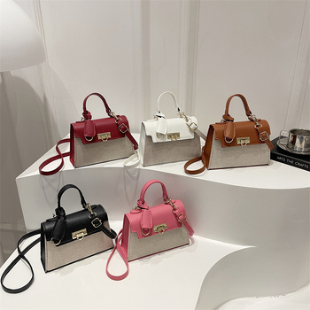 Ženska Kelly torbica – crossbody, dizajn color-block, gradski stil, srednja veličina