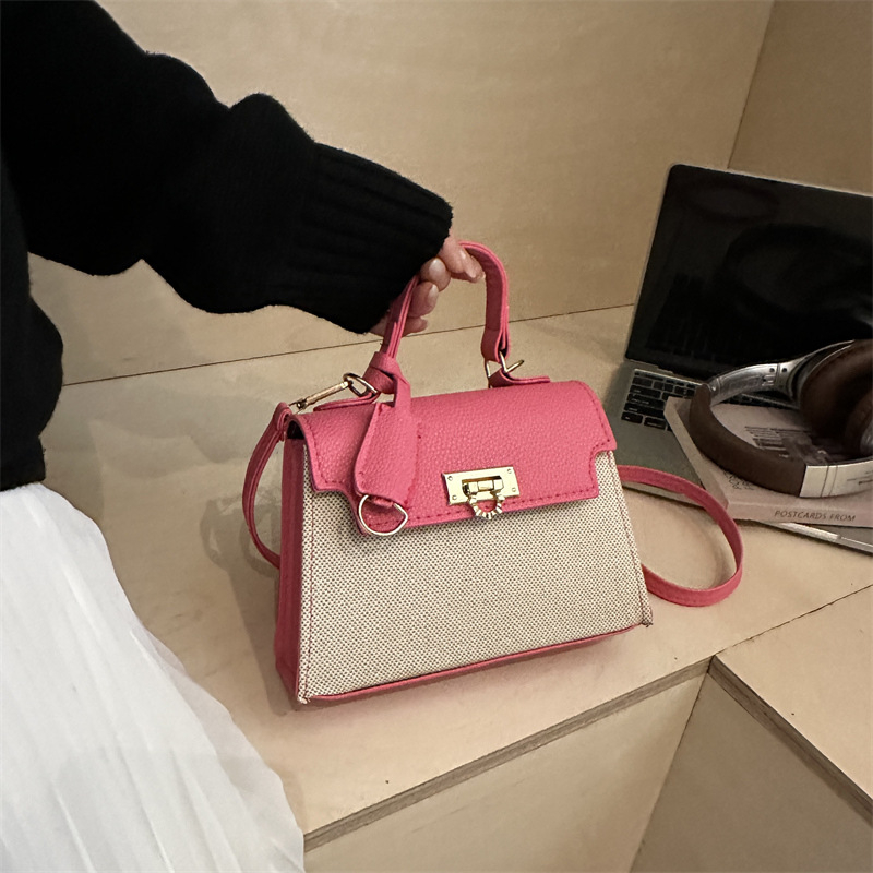 Ženska Kelly torbica – crossbody, dizajn color-block, gradski stil, srednja veličina