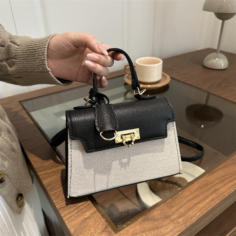 Ženska Kelly torbica – crossbody, dizajn color-block, gradski stil, srednja veličina