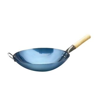 Wok din oțel inoxidabil 304, fără acoperire, compatibil cu plita pe gaz, oală de gătit tradițională, adâncime 11 cm, greutate 1–1,5 kg