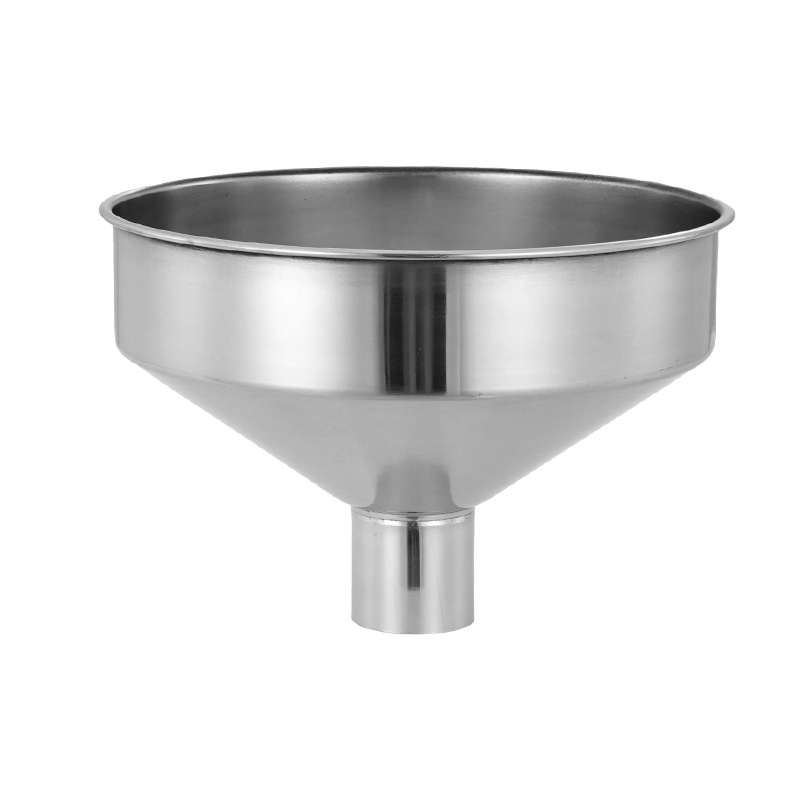Pâlnie din oțel inoxidabil, cu diametru mare și filtru, de clasă comercială, pentru umplerea uleiului și a vinului, hopper de alimentare