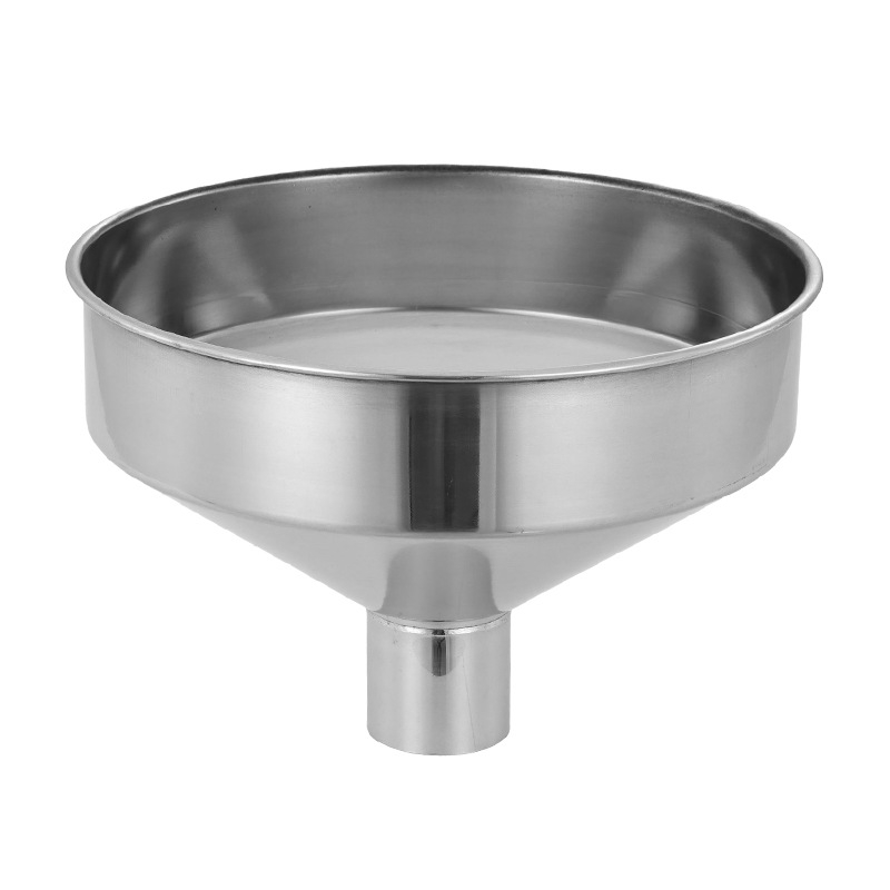 Pâlnie din oțel inoxidabil, cu diametru mare și filtru, de clasă comercială, pentru umplerea uleiului și a vinului, hopper de alimentare