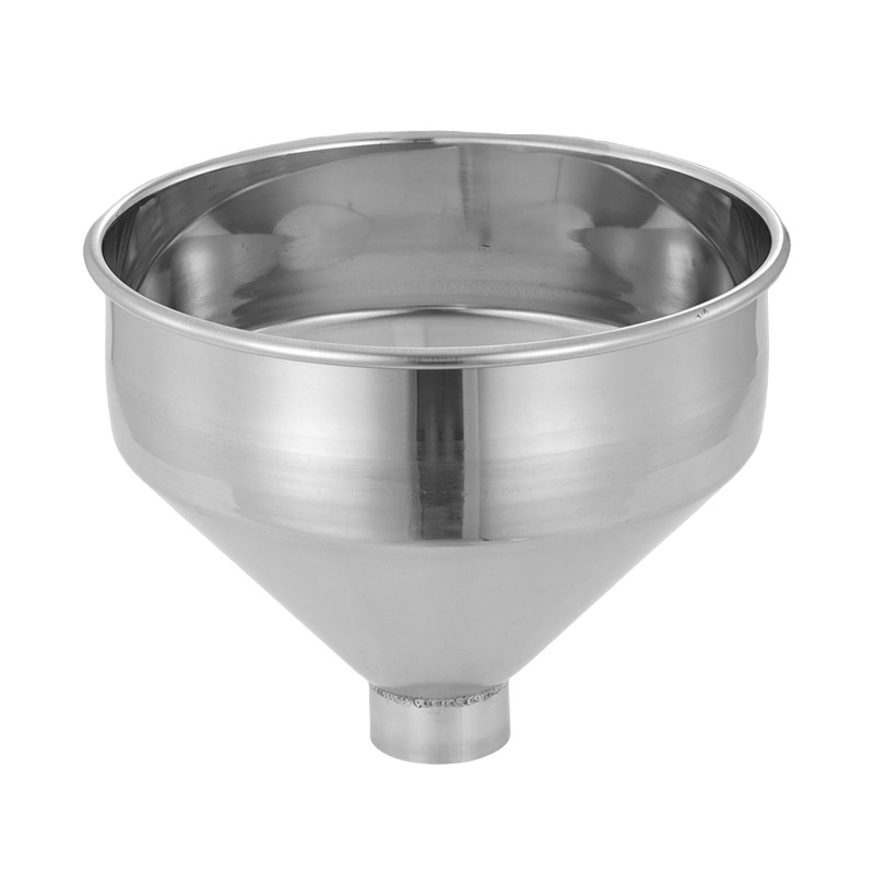 Pâlnie din oțel inoxidabil, cu diametru mare și filtru, de clasă comercială, pentru umplerea uleiului și a vinului, hopper de alimentare