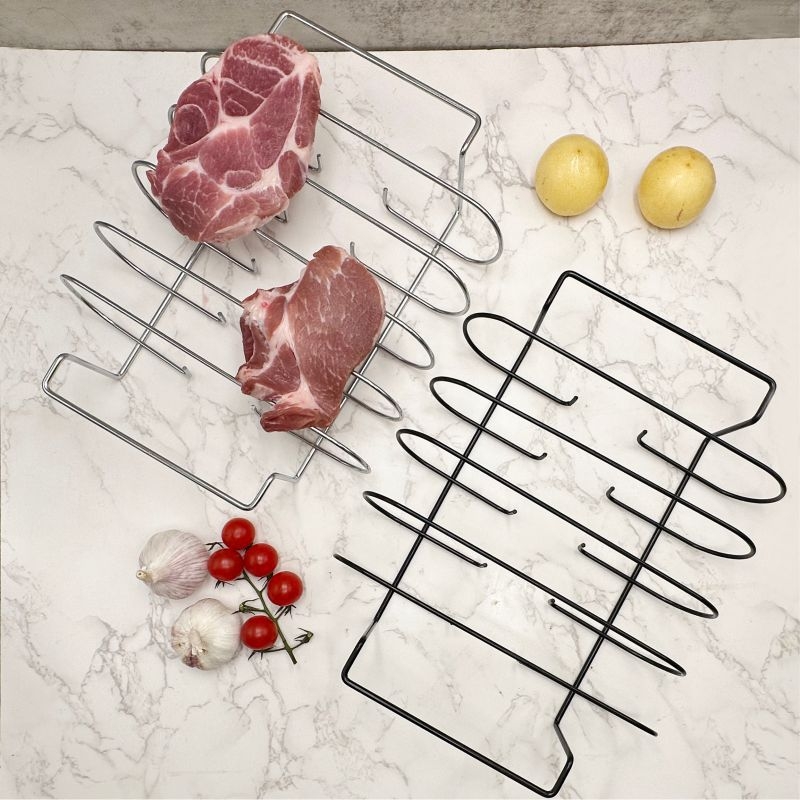 Rack antiaderent pentru grătar: suport pentru fripturi, coaste, pâine – accesorii pentru air fryer