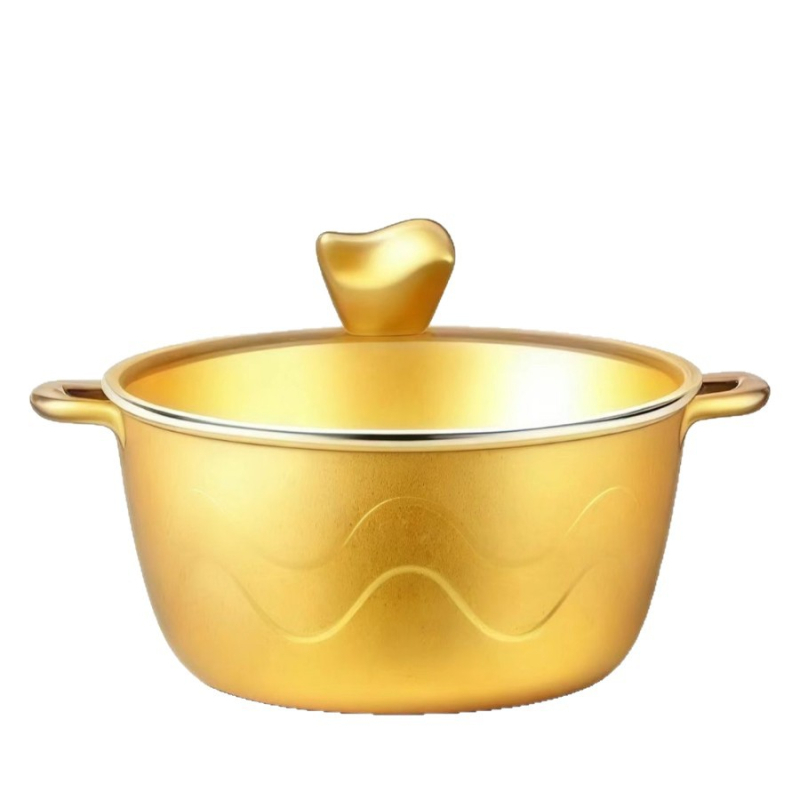 Set din aluminiu turnat, antiaderent, 19 piese, cuprinde tigăni și oale