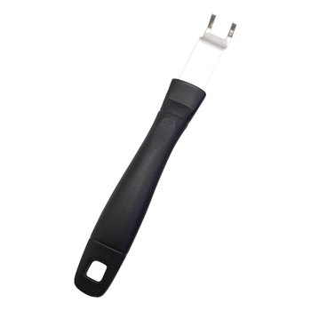 Set de ustensile pentru grătar din oțel inoxidabil, mâner lung de 22 cm: furculiță, ridicator pentru cărbune, clește pentru foc și înlocuitor de cărbune