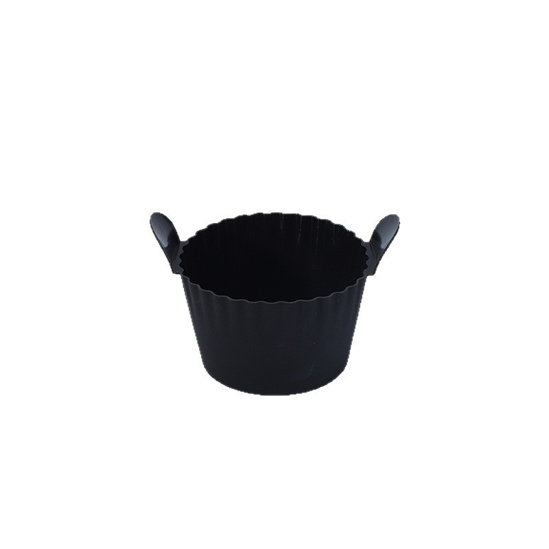 Formă circulară de chec din silicon cu mâner, pentru bucătăria de acasă, potrivită pentru air fryer și cupe de ou fierte la abur