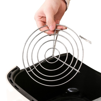 Grilă din oțel inoxidabil pentru air fryer, suport interior și grilă de filtrare a uleiului