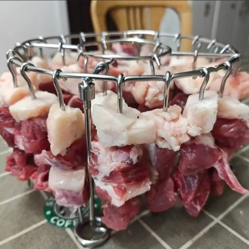 Frigărui rotunde din oțel inoxidabil alimentar pentru air fryer și cuptor, universale