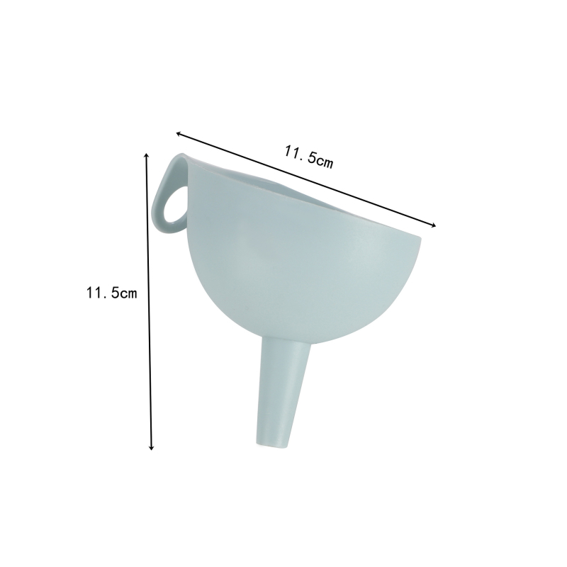 Pâlnie de bucătărie simplă, din plastic, cu mâner, gură largă pentru ulei, oțet și condimente