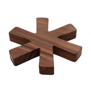 Suport pentru pahare din Black Walnut și Beech – pentru camping în aer liber, birou și hotel