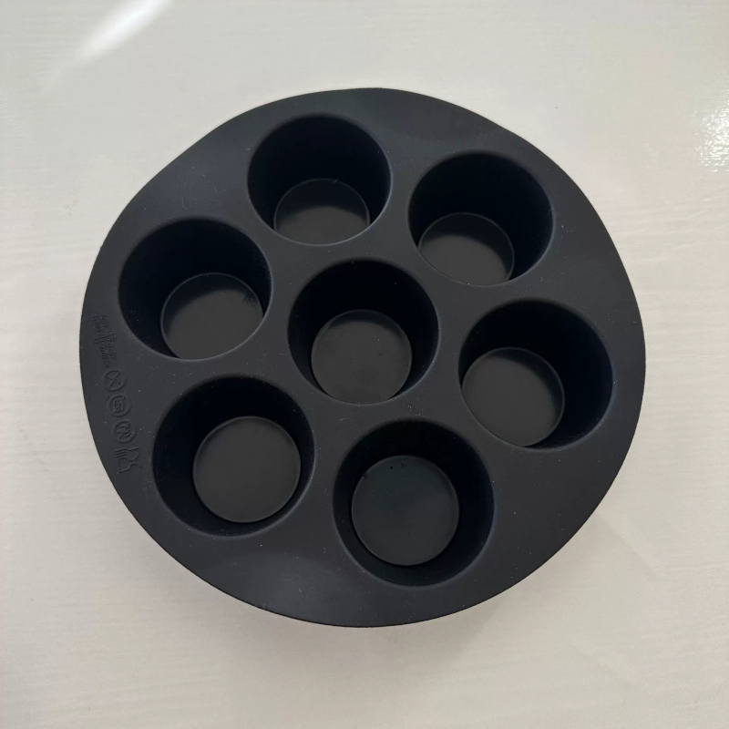 Formă de tort din silicon cu șapte găuri, cilindrică, pentru coacere acasă, accesorii DIY pentru cuptor cu aer