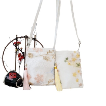 Nova čipkasta torba u kineskom stilu sa zatvaračem, mala kvadratna torba s resicom, crossbody torba za žene