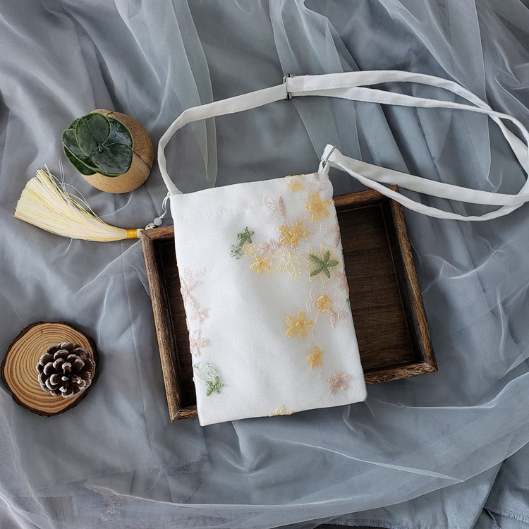 Nova čipkasta torba u kineskom stilu sa zatvaračem, mala kvadratna torba s resicom, crossbody torba za žene