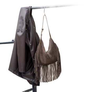 Torba s nišnim dizajnom: ljeto 2025, ženska retro torba s resicama, crossbody tote od prave kože