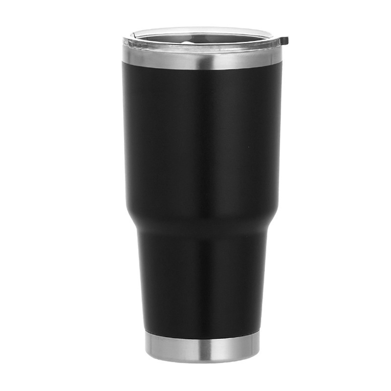 Cană termo din oțel inoxidabil cu pereți dubli, 30oz, pentru mașină și drumeții, izolație vid, interior 304, exterior 201, gravare cu laser logotip disponibil, cadou potrivit