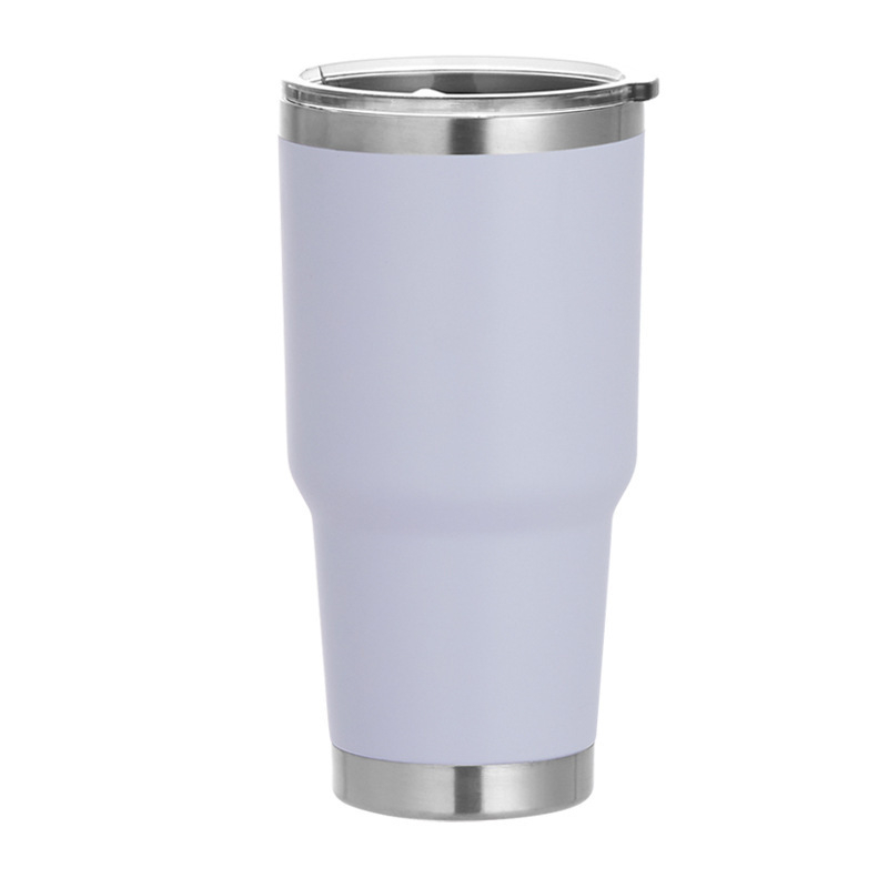 Cană termo din oțel inoxidabil cu pereți dubli, 30oz, pentru mașină și drumeții, izolație vid, interior 304, exterior 201, gravare cu laser logotip disponibil, cadou potrivit