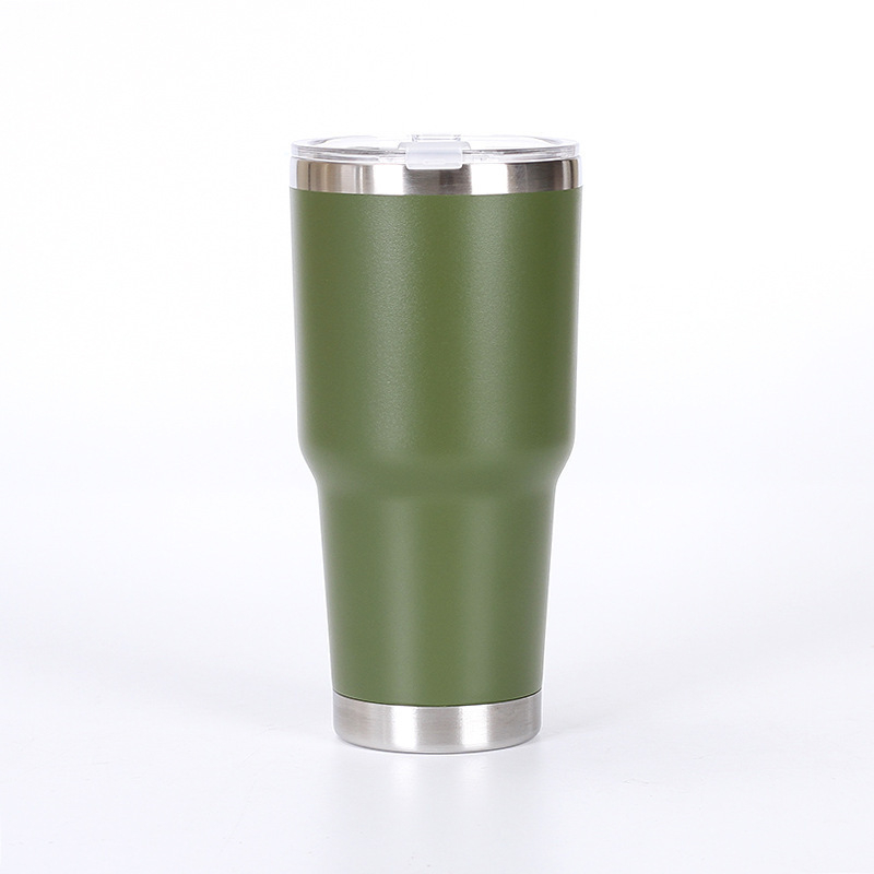Cană termo din oțel inoxidabil cu pereți dubli, 30oz, pentru mașină și drumeții, izolație vid, interior 304, exterior 201, gravare cu laser logotip disponibil, cadou potrivit