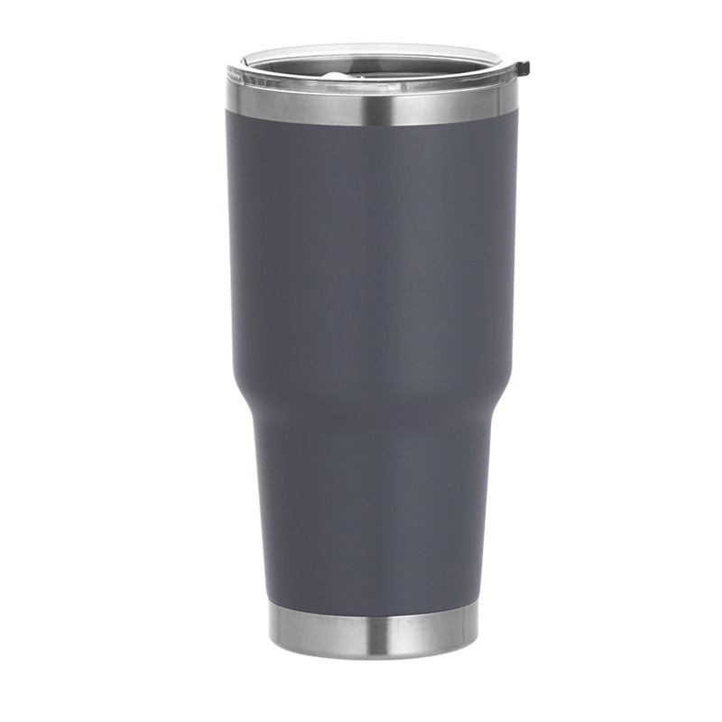 Cană termo din oțel inoxidabil cu pereți dubli, 30oz, pentru mașină și drumeții, izolație vid, interior 304, exterior 201, gravare cu laser logotip disponibil, cadou potrivit