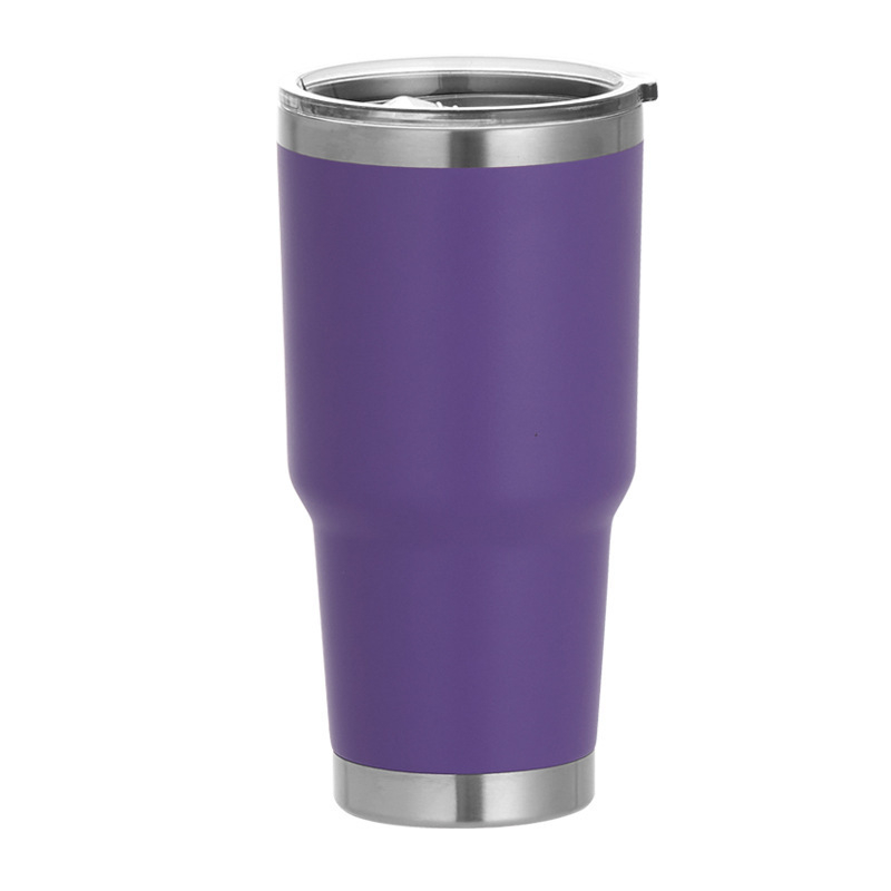 Cană termo din oțel inoxidabil cu pereți dubli, 30oz, pentru mașină și drumeții, izolație vid, interior 304, exterior 201, gravare cu laser logotip disponibil, cadou potrivit