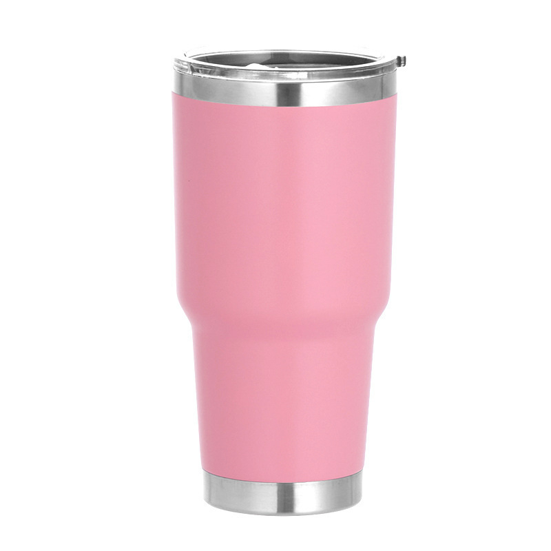 Cană termo din oțel inoxidabil cu pereți dubli, 30oz, pentru mașină și drumeții, izolație vid, interior 304, exterior 201, gravare cu laser logotip disponibil, cadou potrivit
