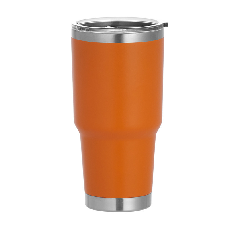 Cană termo din oțel inoxidabil cu pereți dubli, 30oz, pentru mașină și drumeții, izolație vid, interior 304, exterior 201, gravare cu laser logotip disponibil, cadou potrivit