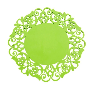 Covorașe din silicon rezistente la căldură, 9 cm, set de 5 bucăți, colorate, pentru masă, ceai și oale fierbinți