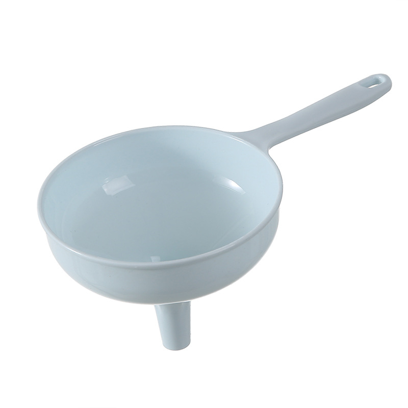 Pâlnie de bucătărie cu mâner, din plastic întărit pentru ulei și vin, cu diametru mare, dozare a lichidelor