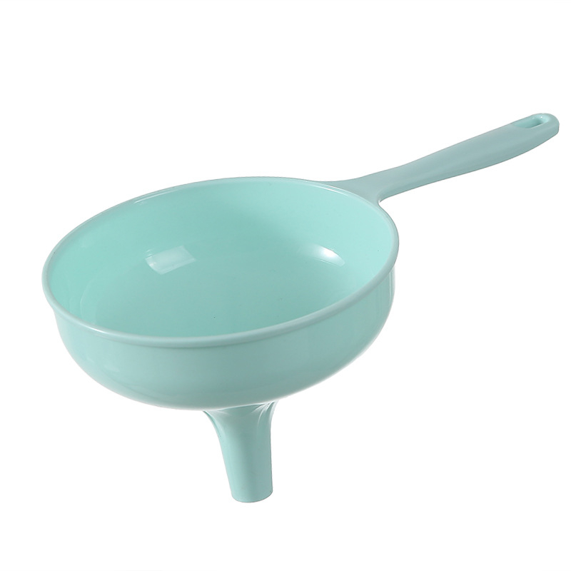 Pâlnie de bucătărie cu mâner, din plastic întărit pentru ulei și vin, cu diametru mare, dozare a lichidelor