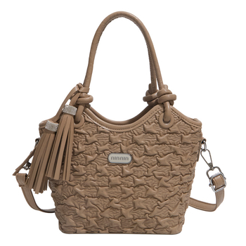 Ženska torba za rame sa trakama i plisiranim dizajnom, PU koža visoke kvalitete, retro stil 2026, velika kapaciteta, crossbody torba