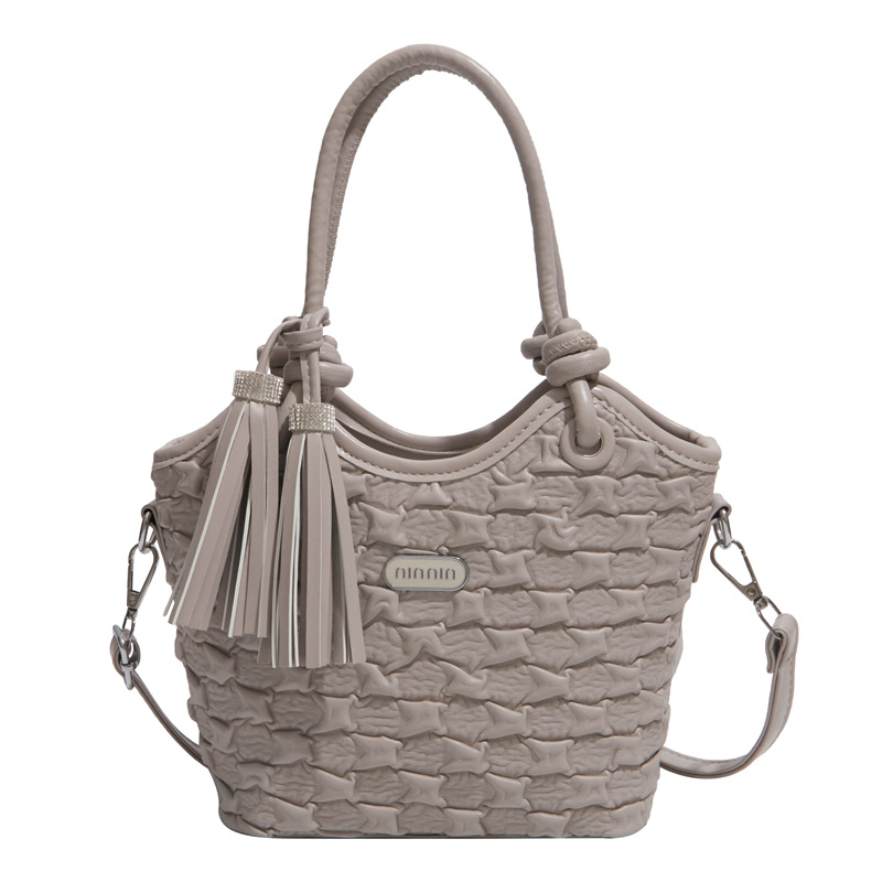Ženska torba za rame sa trakama i plisiranim dizajnom, PU koža visoke kvalitete, retro stil 2026, velika kapaciteta, crossbody torba