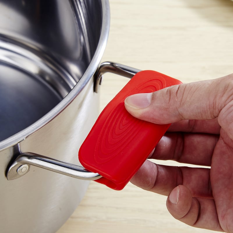 Clips din silicon pentru farfurii și boluri cu clemă din oțel inoxidabil – suport termic pentru aburi, gadget bucătărie