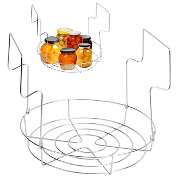 Raft din oțel inoxidabil 304 pentru conserve, clemă pentru borcane și grilă de abur, suport compact pentru sticle