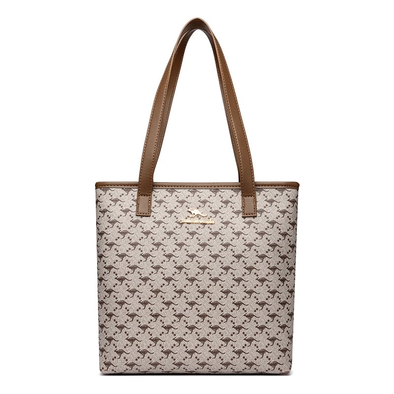 Torba Tote velike kapacitete za dnevnu upotrebu, gradski stil s retro blokom boja, nošenje u ruci ili ispod pazuha, PVC vanjski materijal, podstava od poliestera, uspravni kvadratni oblik, zatvarač, dvostruke nosive naramenice