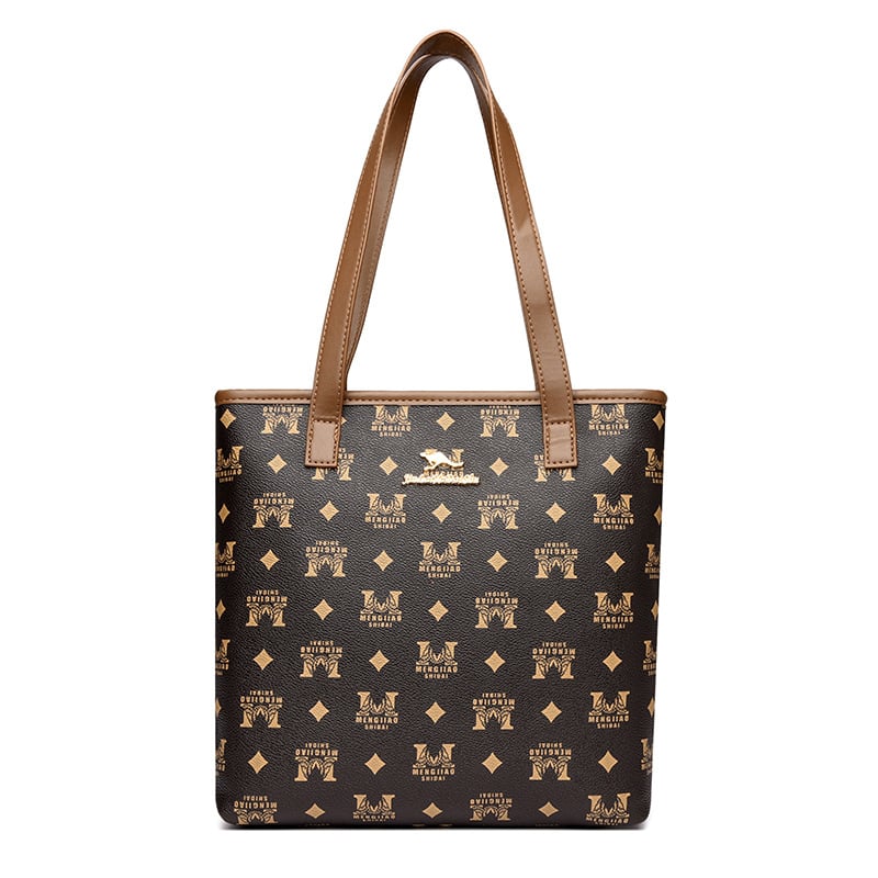 Torba Tote velike kapacitete za dnevnu upotrebu, gradski stil s retro blokom boja, nošenje u ruci ili ispod pazuha, PVC vanjski materijal, podstava od poliestera, uspravni kvadratni oblik, zatvarač, dvostruke nosive naramenice