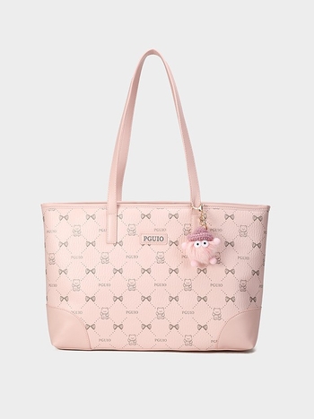 Retro PU print tote torba za žene, velika kapaciteta, elegantan izgled, svakodnevna torba za rame ili nošenje u ruci