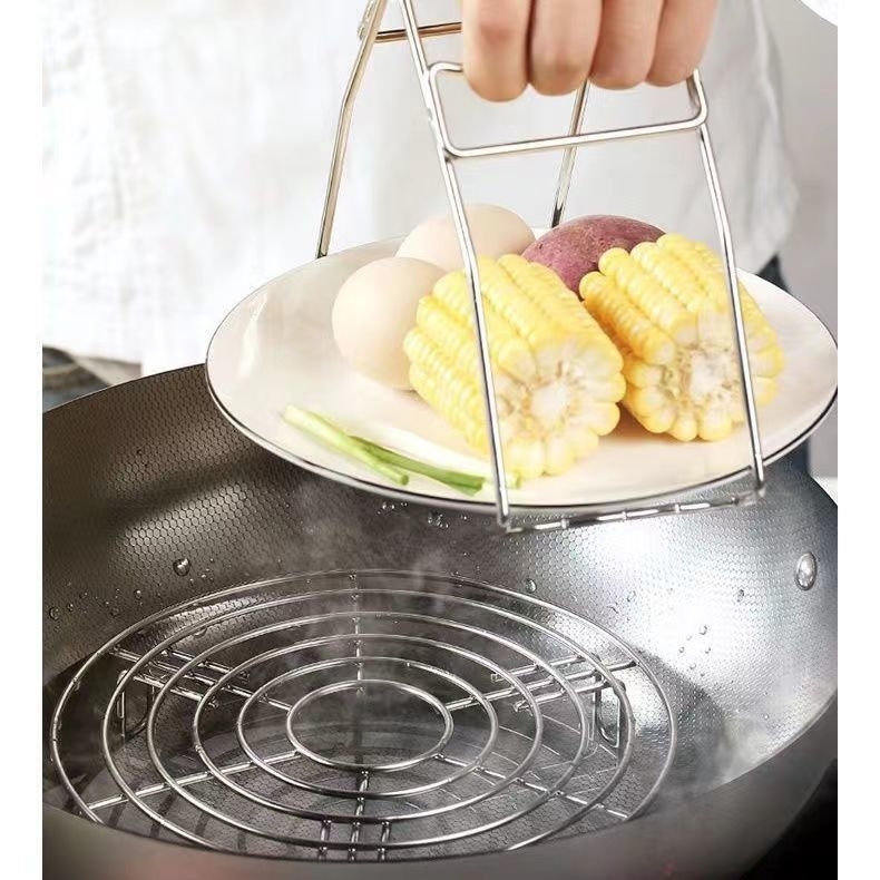 Raft de abur din oțel inoxidabil alimentar, pentru uz casnic, înălțime mică, suport pentru ouă și chifle la mic dejun