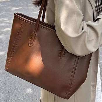 Retro torba velikog kapaciteta, proljeće 2025, korejski stil mode, ženska torba preko ramena za posao i svakodnevnu upotrebu