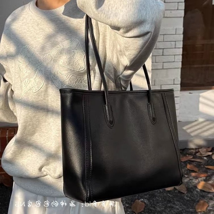 Retro torba velikog kapaciteta, proljeće 2025, korejski stil mode, ženska torba preko ramena za posao i svakodnevnu upotrebu