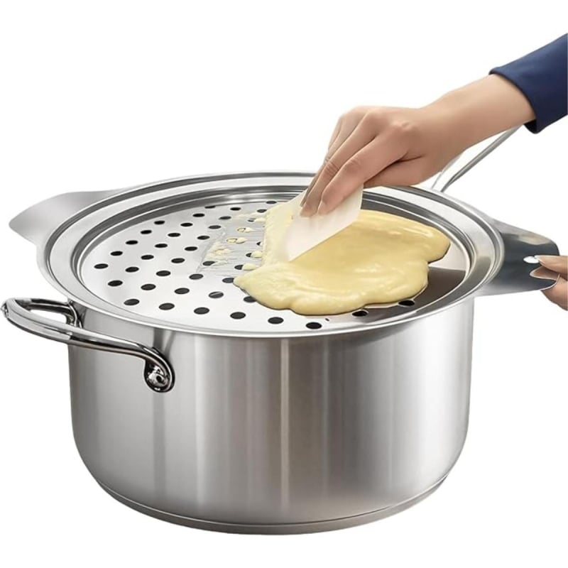 Mașină de făcut paste din oțel inoxidabil, design îngroșat pentru uz casnic; strecurător în formă de pește pentru scurgere; placă de separare a apei; aparat pentru vermicelli și gnocchi, în stoc