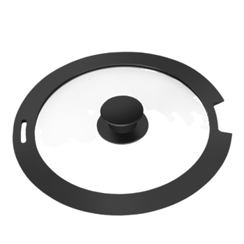 Capac de oală din silicon, multifuncțional, cu sticlă temperată, rezistent la temperaturi, universal, pentru supe, sotări și prăjit.